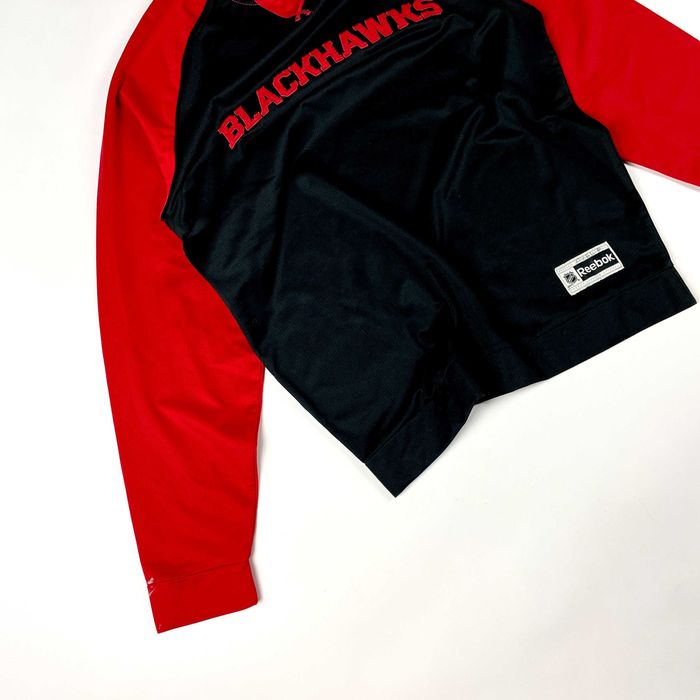 Reebok NHL Chicago Blackhawks crewneck bluza z nadrukiem 90s (L)