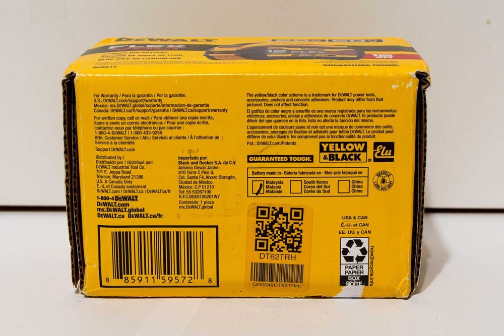Akumulator Dewalt FlexVolt 12Ah 18V/54V - NOWY ORYGINAŁ 2025r