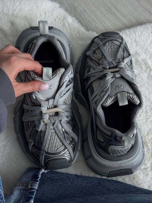 НОВИНКА‼️Жіночі кросівки Balenciaga 3XL Extreme Laces Grey Logo