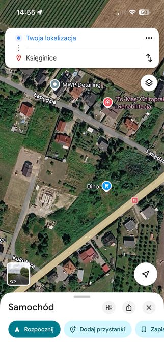 Dzialka budowlana Ksieginice 10 ar