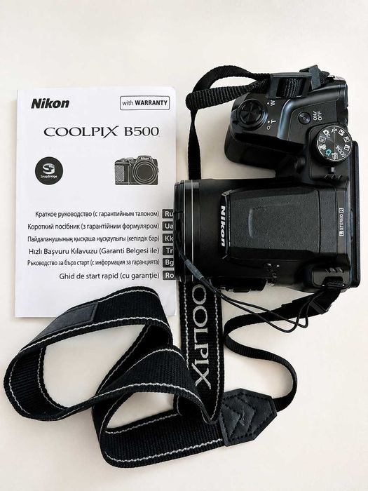 Фотоаппарат Nikon COOLPIX B500 — 16 Мп | 40× оптический зум | Wi-Fi | Bluetooth
