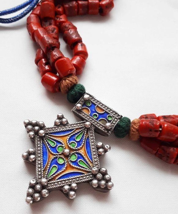 Berberyjski amulet,  krzyż Baghdad, z Afryki