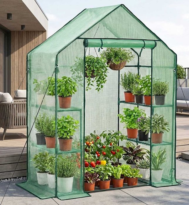 Szklarnia Tunel Foliowy Mocny Ogród Balkon Rośliny Kwiaty zioła