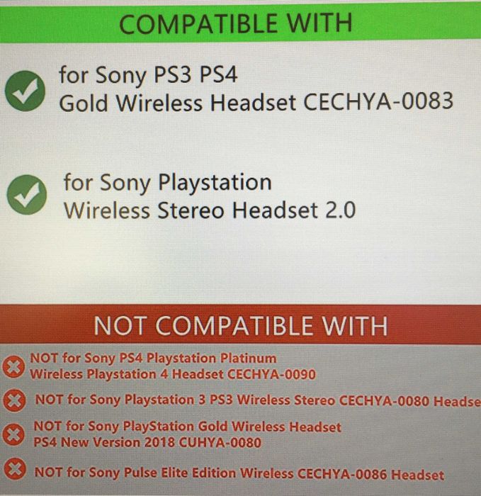 Almofadas de substituição p/ Auscultadores PS4/PS5 Wireless Gold