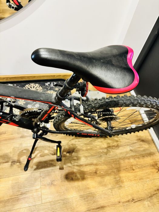 Rower indiana dla chlopca czerwno - czarny