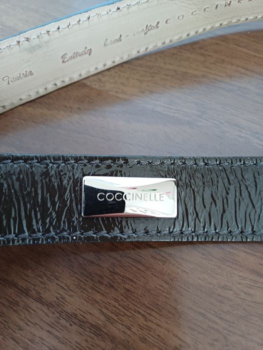 Шикарный женский ремень COCCINELLE оригинал Италия кожа лак М