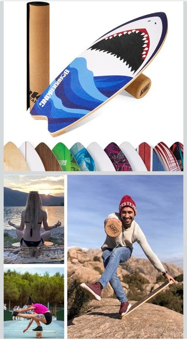Balance board - Tábua de Equilíbrio BoarderKING – Tubarão | Completa