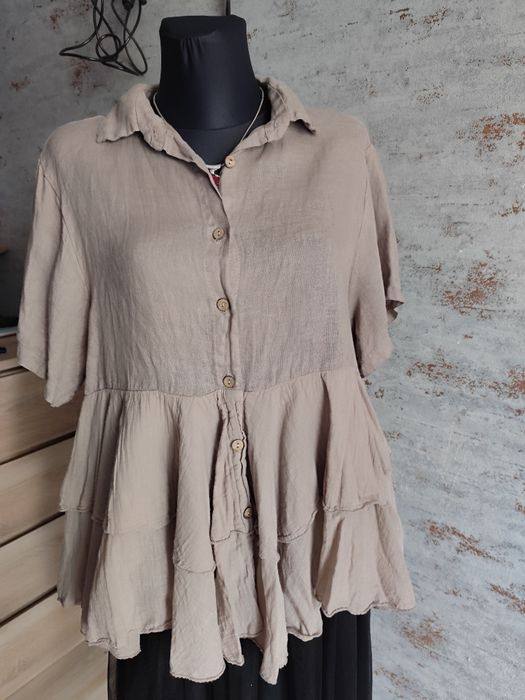 Bluzka z falbanką xxl