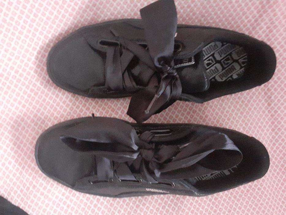Sneakersy Puma basket buty półbuty czarne 39 snikersy