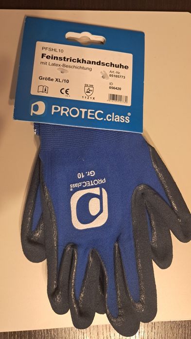 Rękawiczki podgumowane PROTEC.class rozmiar 10/XL