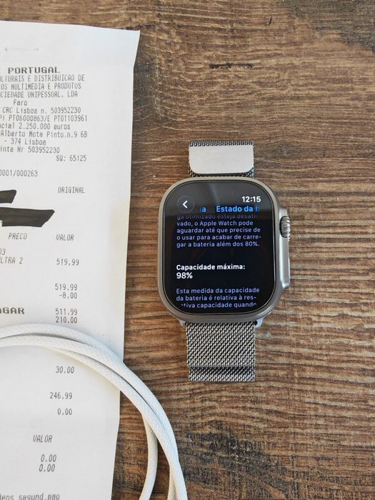 Apple Watch Ultra 2 (2025) 49MM Cell Titanium Como Novo, C/Garantia Aceito Retomas