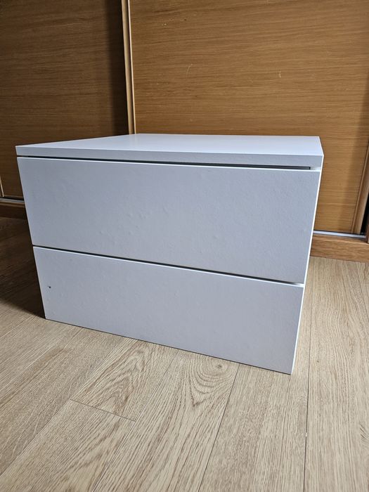 Cómoda ikea platsa branca- 2 gavetas