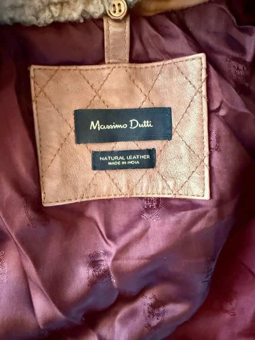 kurtka skórzana Massimo Dutti