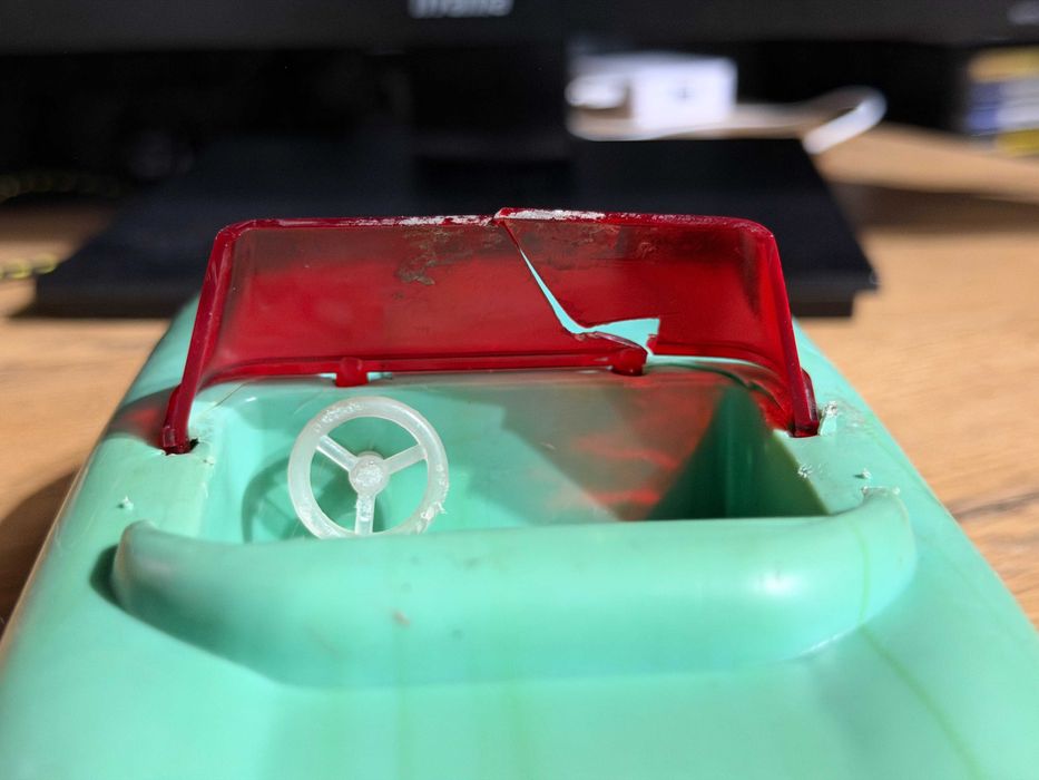 Zabawka PRL # plastikowe autko Jaguar SPÓJNIA ŁÓDŹ