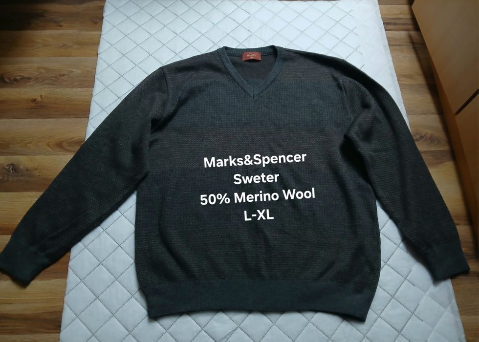 Marks&Spencer Sweter 50% Wełna L-XL