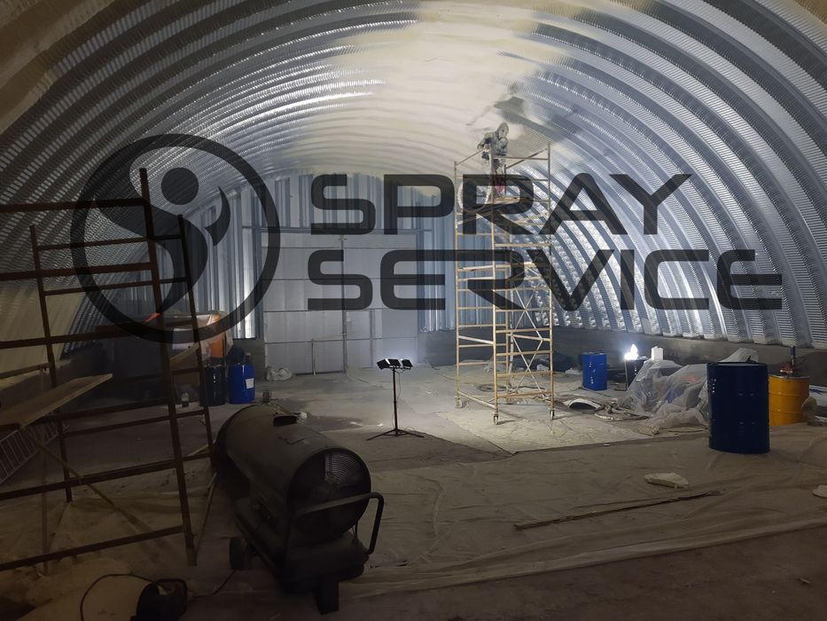 Утеплення / утепление пінополіуретаном ППУ. Теплоізоляція БЕЗ СТИКІВ