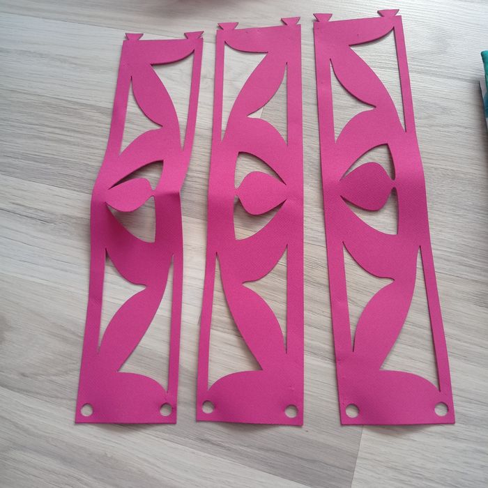 Zestaw firanek Róż