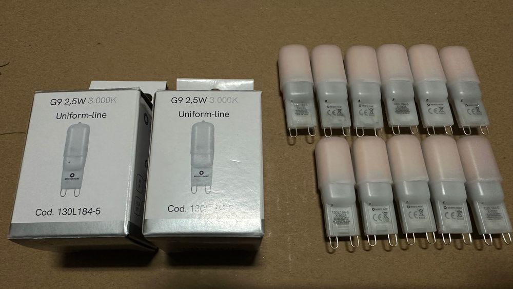 G9 Led 3000k 2.5 W 13 peças