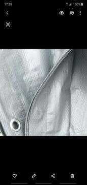 Тент 6×8  плотность 190 с люверсами