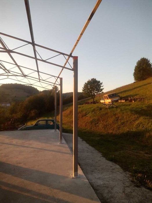 KONSTRUKCJA WIATA OCYNK 6m x 6,5m Garaż Magazyn Hala Rolna