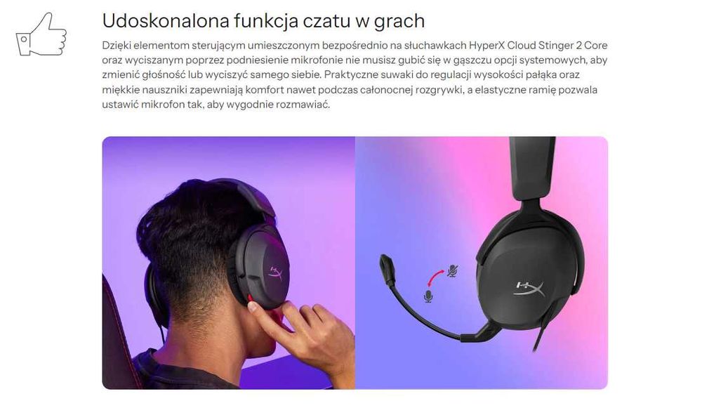 Słuchawki HyperX Cloud Stinger 2 Core