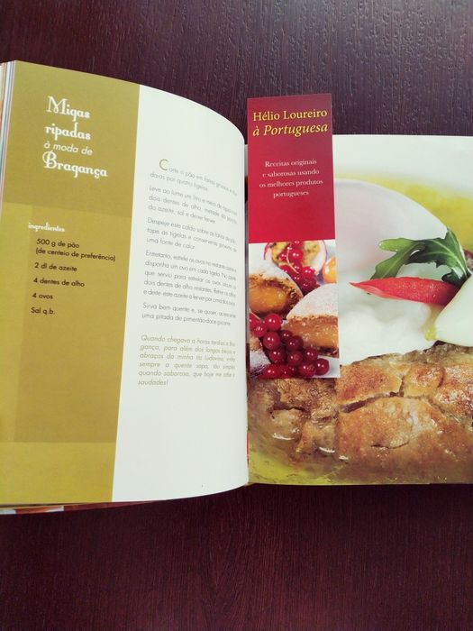 Livro de culinária Hélio Loureiro à Portuguesa, novo.