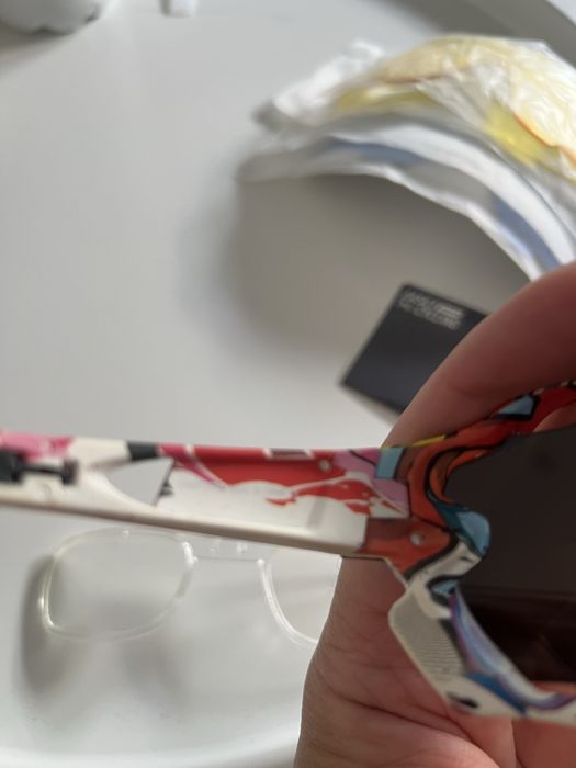 Oculos BTT kapvoe 5 lentes e com suporte para lentes graduadas