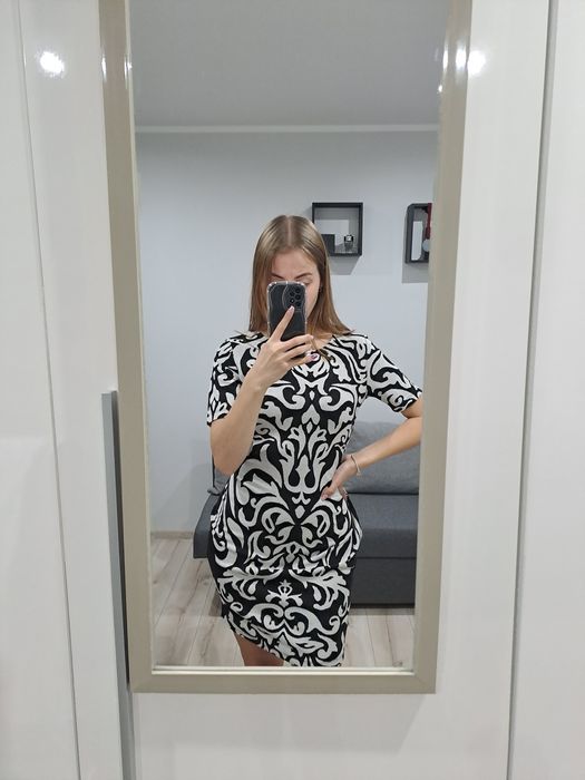 Wzorzysta sukienka BonPrix 36 38