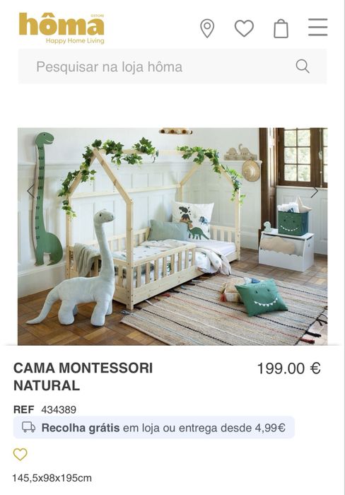 Cama montessori + colchão