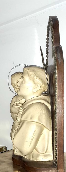 Santo António e menino Jesus em Madeira  Prata