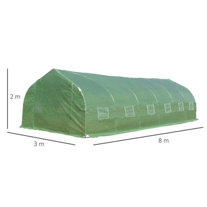 Estufa para Horta ou  Jardim 8x3x2m