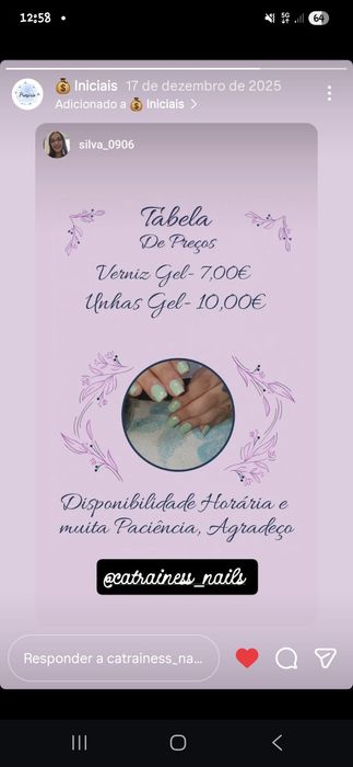 Modelos Unhas de Gel/Verniz Gel-Sábados