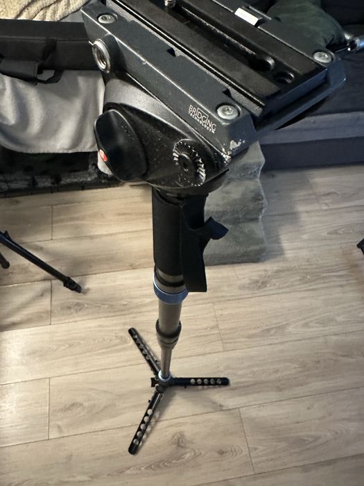 Monopod video -Sirui + glowica manfrotto