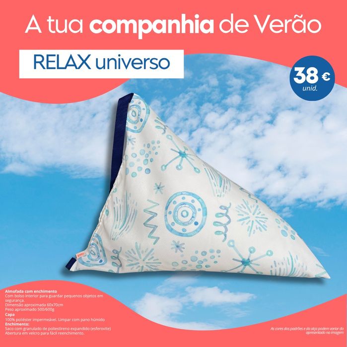 Almofadas de praia com enchimento
