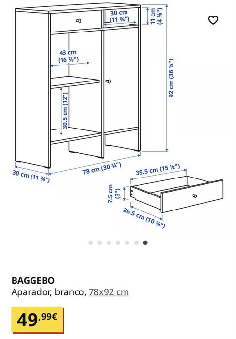 Móvel Ikea em excelente estado