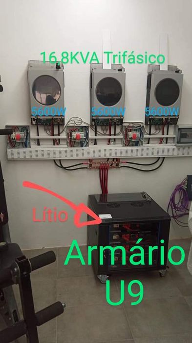 Armário Bastidor para baterias de rack Pylontech MeterBoost Fox U6 U9