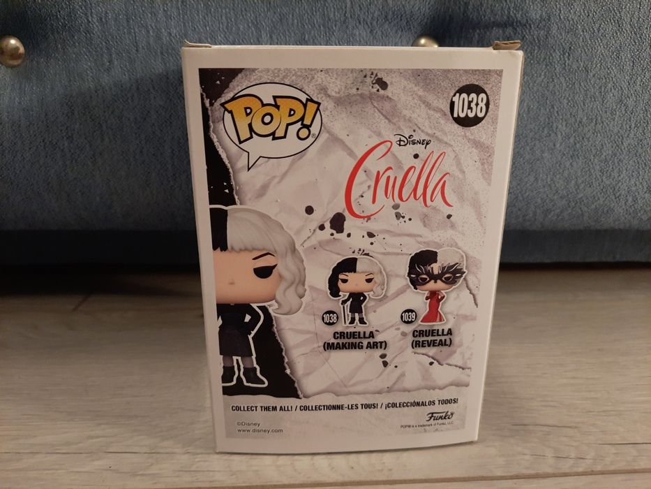 Cruella making art 1038 funko pop disney figurka