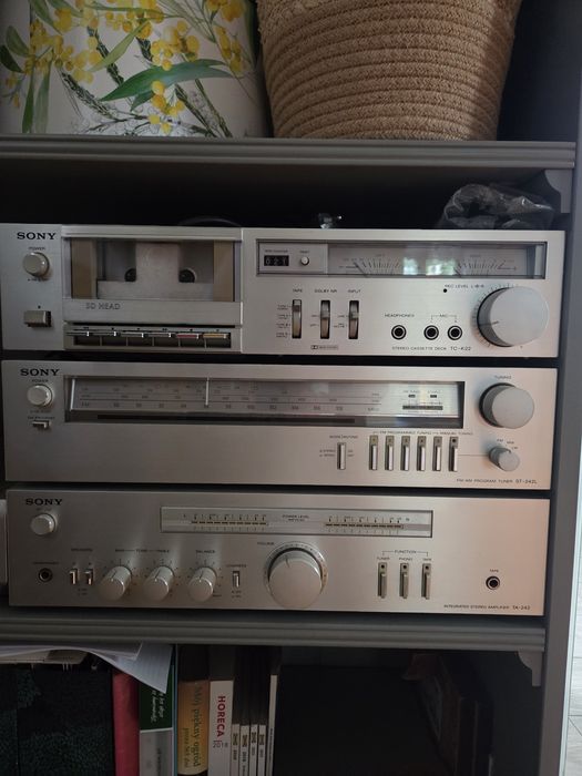 Zestaw audio Sony Vintage TC-K22, TA-242, ST-242L