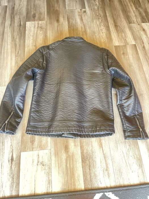 Skorzana ramoneska męska