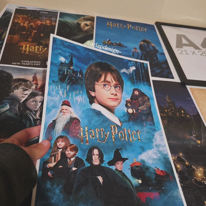 Harry Potter Filmes - Autografos Signed Frame Poster