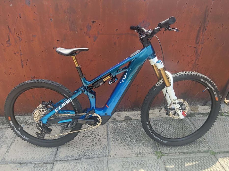 CUBE Stereo Hybrid ONE77 HPC AT 800 – elektryczny rower enduro MTB – stan bardzo dobry
