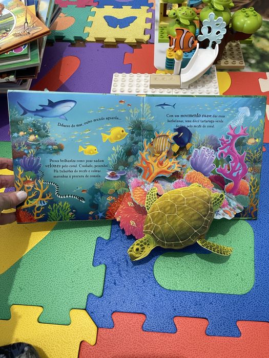 Livro pop-up animais da selva