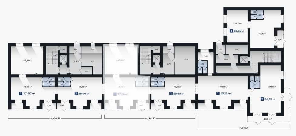Продаж Комерційного приміщення 97,24 м² | ЖК «Козацький», Довженка 31Б