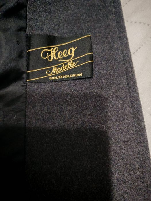 Пальто зимнее (шерстяное шерсть) кашемир серое (чернобурка)