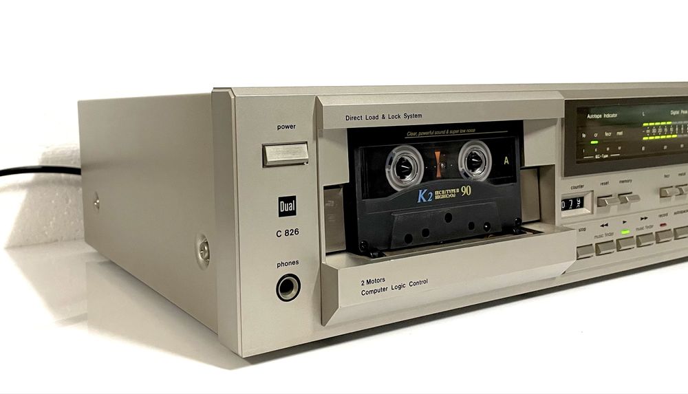 DUAL C-826 Magnetofon 2 Silnikowy, Stereo Cassette Tape Deck Audio HiFi