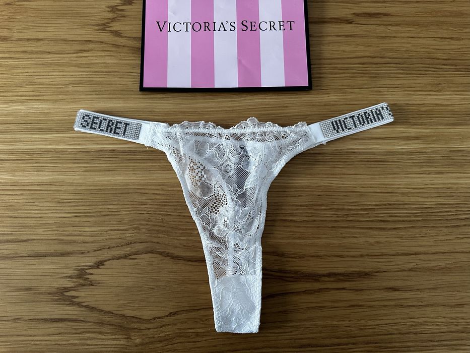 Stringi Victoria’s Secret rozmiar L, cyrkonie
