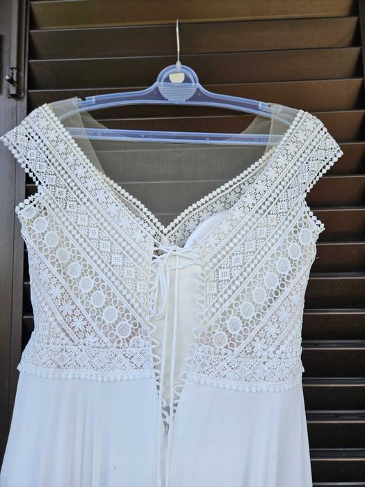 Vestido de Noiva Daniela Di Marino – Estilo Boho Romântico(como novo)
