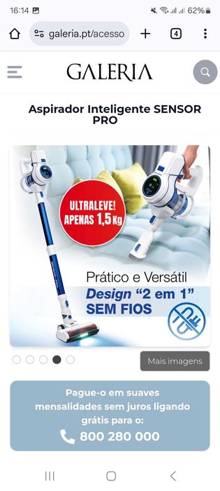 Aspirador inteligente SENSOR PRO