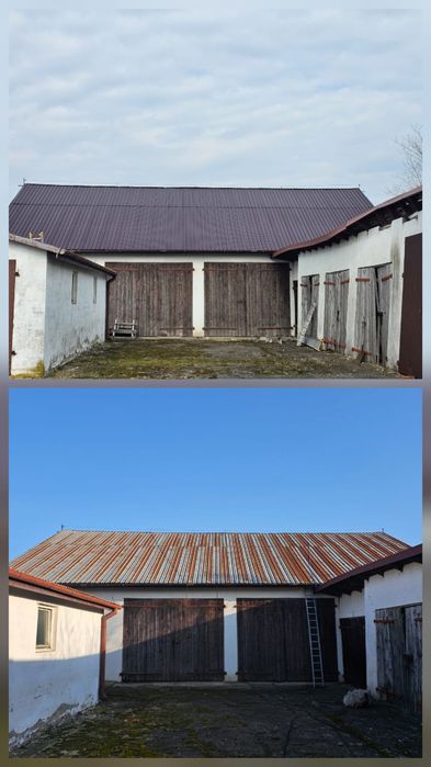 Malowanie dachów Natryskowo Montaż papy termozgrzewalnej