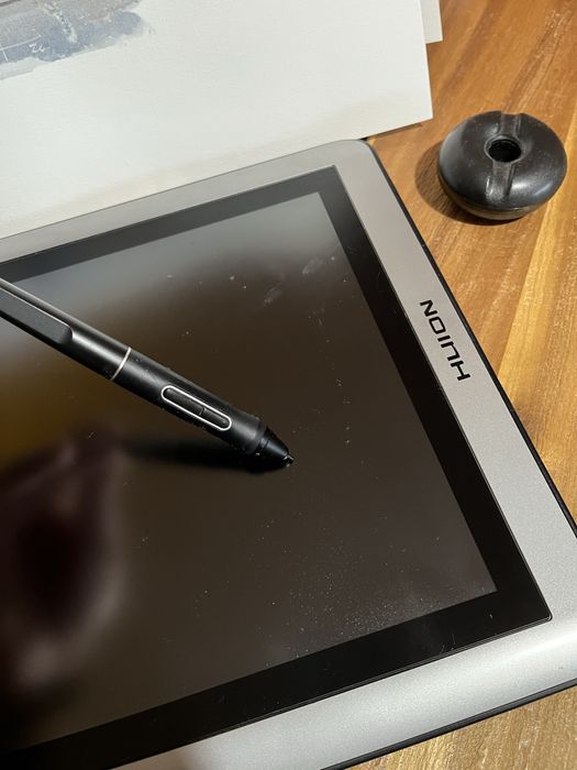 Huion kamvas 16 (2019) completa em caixa